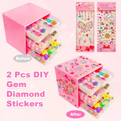 Vista 5 de Conjuntos de joyas para niñas pequeñas, accesorios de vestir, juego de juguete para niños pequeños