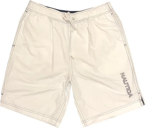 Vista 2 de Nautica Shorts de baño con logotipo de secado rápido para hombre