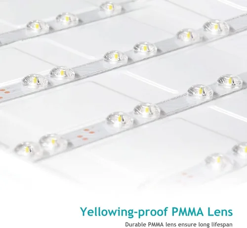 Vista 4 de Luz de panel plano LED de 1 x 4, 5000 K, 4000 K, 3000 K, 1 x 4, lámpara de techo LED Troffer Drop, 0-10 V regulable, 100-277 V, certificación ETL