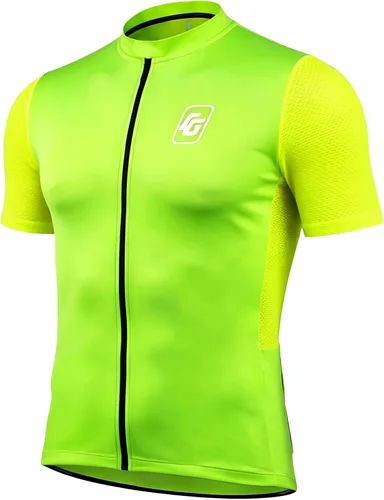 Vista 7 de CGLRbyO - Maillot de ciclismo de manga corta para hombre con bolsillos Negro03