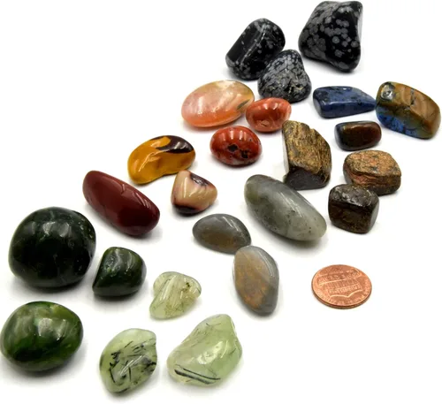 Vista 4 de Tumbles de piedras preciosas Piedras metafísicas Bolsas de 7.05 oz Bronzita Broncita