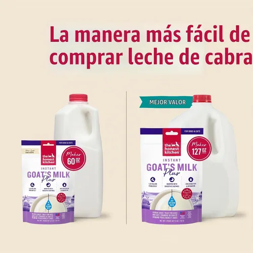 Vista 5 de The Honest Kitchen Leche de Cabra Instantánea de Calidad Humana con Probióticos para Perros y Gatos, 5.2 Onzas