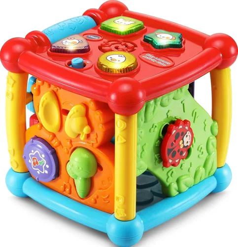 Vista 5 de Cubo de actividades VTech Busy Learners, morado, exclusivo en línea