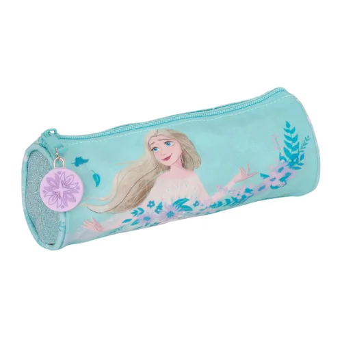 Vista 2 de Estuche Escolar Frozen Hello spring Azul claro 20 x 7 x 7 cm