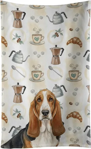 Vista 62 de Caroline's Treasures Afghan Hound - Toalla de cocina para barra de café, terciopelo frontal y lazo de algodón, lavable a máquina Sabueso afgano