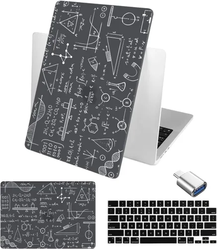 Vista 2 de Batianda Funda para MacBook Air 2023 de 15 pulgadas con chip M2 modelo A2941, carcasa rígida de plástico de diseño único, cubierta de teclado