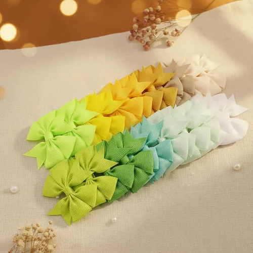 Vista 5 de 60 piezas de broches para el pelo con lazos para bebés: broches de 2 pulgadas totalmente forrados para bebés y niñas (30 pares)