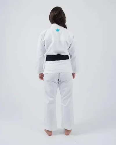 Vista 5 de KINGZ The One Brazilian Jiu Jitsu Gi - Kimono ligero BJJ para mujer - IBJJF Legal - 400gsm Pearl Weave Pro Competition