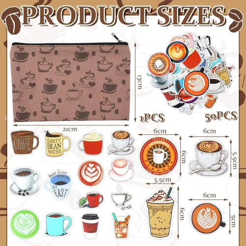 Vista 3 de Geyoga 71 bolígrafos de café a granel para amantes del café, suministros de papelería estética, bolígrafos de tinta de gel, retráctiles, punta fina