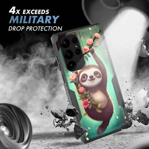 Vista 572 de Funda para Galaxy A14 5G, resistente de doble capa híbrida de policarbonato duro, goma suave, a prueba de golpes, funda protectora resistente