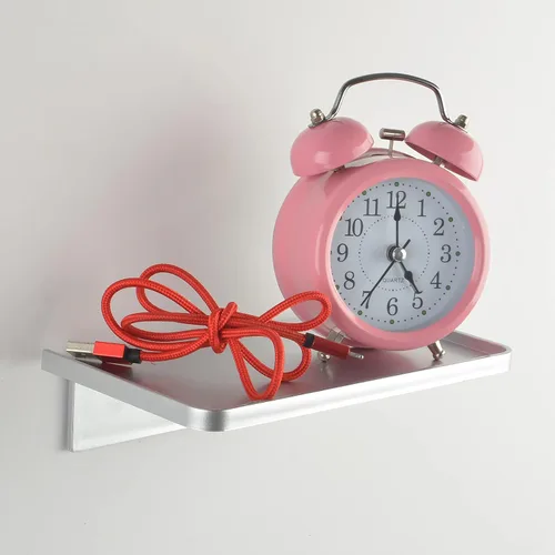 Vista 4 de JDYOOMI Estantes Flotantes de Pared de Acrílico - Pequeño Soporte Adhesivo para Teléfono Montado en la Pared, Organizador de Toallitas, Estante