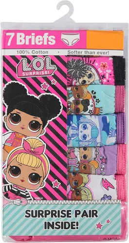 Vista 2 de L.O.L. Surprise! Girls' 100% Cotton Underwear 7-Pack Sizes 23t, 4t, 4, 6 and 8