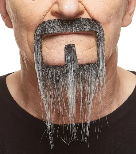 Vista 17 de Mustaches Self-Adhesive Stick On Fake Handlebar for Adults Negro