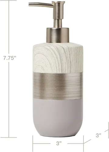 Vista 6 de SKL Home by Saturday Knight Ltd. - Dispensador de jabón Liselotte, color plateado
