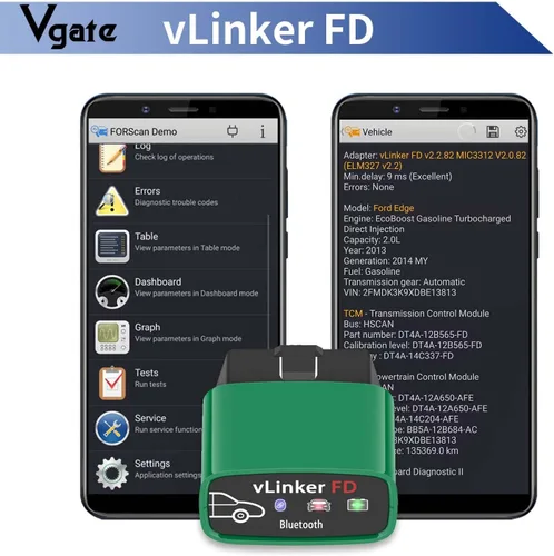 Vista 3 de Vgate vLinker FD Bluetooth3.0 OBD2 escáner para FORScan herramienta de diagnóstico fijo lector de código de coche para Android y Windows