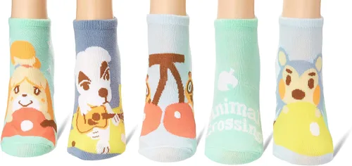 Vista 2 de Nintendo Paquete de 5 calcetines para mujer de Animal Crossing