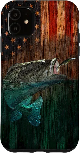Vista 8 de iPhone 16 Largemouth Bass pesca pescadores caso