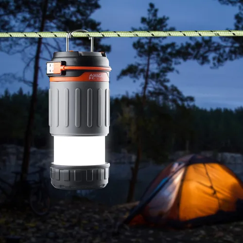 Vista 4 de WAGAN EL4304 Linterna LED plegable para camping, recargable por USB, 240