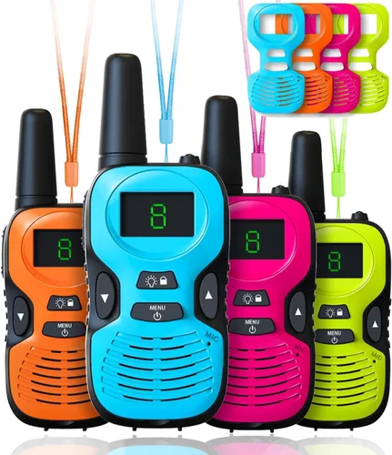 Vista 7 de 2 piezas de walkie talkies para niños: juguetes al aire libre para niños de 3, 4, 5, 6, 7, 8, 9, 10, 11, 12 años, regalos de cumpleaños para niños
