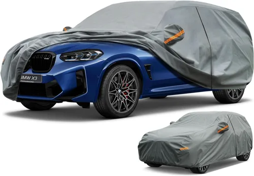 Vista 222 de Kayme Funda de Coche de Servicio Pesado Impermeable para Todo Tipo de Clima, Ajuste Personalizado para Tesla Model S, Cubierta Exterior Completa