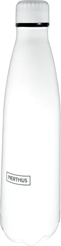 Vista 38 de NERTHUS FIH 712 - Botella aislada de doble pared para diseño frío y caliente, acero inoxidable, 11.8 fl oz, sin BPA, 18/8, color azul bebé