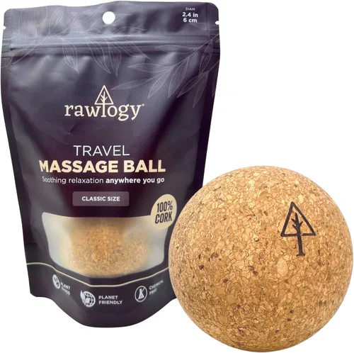 Vista 12 de Pelota de masaje de corcho de viaje, alternativa ligera y sostenible a la bola de lacrosse para aliviar el dolor muscular