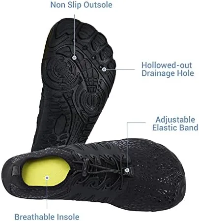 Vista 4 de SPUKEP Swim Shoes Womens Water Shoes Men Quick Dry Non-Slip Barefoot Shoes Women Pool Shoes Beach Shoes Mens Hiking Diving Sports Shoes Womens Yoga