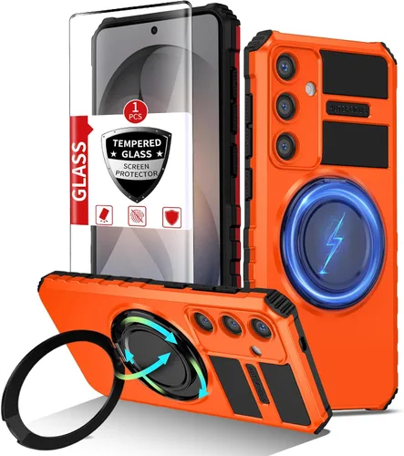 Vista 72 de Funda magnética para Samsung Galaxy Note 20 Ultra compatible con carga inalámbrica MagSafe, con 1 protector de pantalla, anillo de soporte integrado