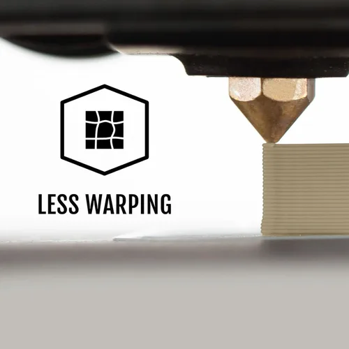 Vista 4 de HATCHBOX - Filamento de ácido poliláctico de madera para impresoras 3D, de ¹/₁₆ pulgadas, color gris, carrete de 2.2 libras, precisión dimensional