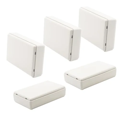 Vista 25 de Zulkit 12 cajas de proyecto de plástico ABS para proyectos eléctricos, caja de conexiones pequeña, color blanco, 2.17 x 1.28 x 0.79 pulgadas
