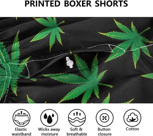 Vista 5 de Calzoncillos tipo bóxer para hombre, suaves, transpirables, tejidos, con botones, tallas S-XXL