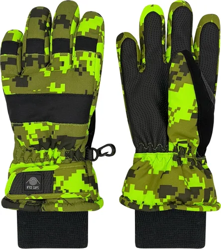 Vista 27 de N'Ice Caps - Guantes térmicos de invierno para niños, impermeables y cálidos Negro
