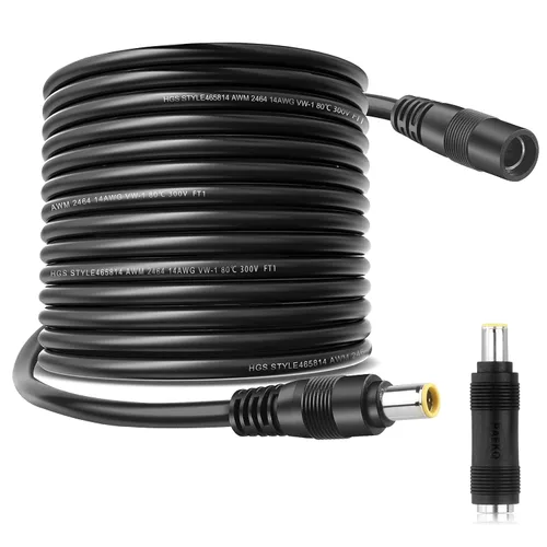 Vista 10 de Adaptador solar de 8mm divisor, cable combinador DC8mm hembra y macho Y adaptador divisor de cable para panel solar estación de energía portátil