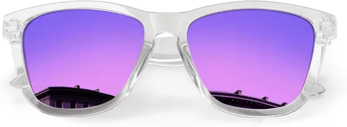 Vista 23 de DANAMY Gafas de sol polarizadas para mujer y hombre, protección UV A1- rosa