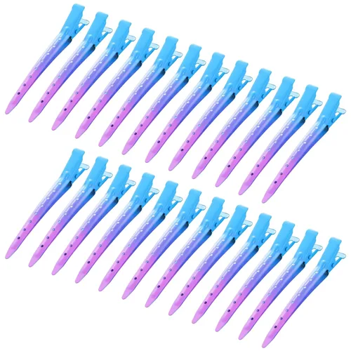 Vista 11 de 24 Paquetes de Pinzas Pico de Pato, Bantoye 2.75 Pulgadas Pinzas de Cocodrilo Rizadoras de Metal Antioxidante con Agujeros para Peinado del Cabello