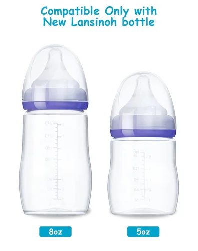 Vista 3 de Kit de conversión de boquilla suave para biberón Lansinoh, kit de transición para niños pequeños con boquilla de silicona para sorber, popote Kit