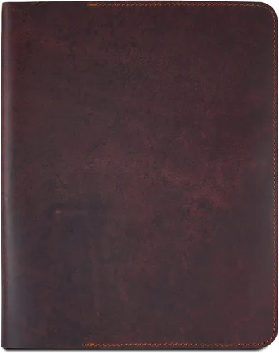 Vista 2 de Funda de cuero de grano completo resistente (8.5 x 11 pulgadas), Cahier XXL recargable, Cuaderno espiral recargable (8.5 x 11 pulgadas), Funda
