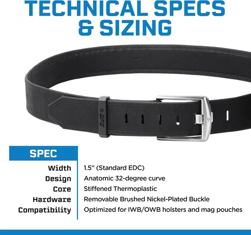Vista 7 de Blue Force Gear FORM Belt – Cinturón CCW y EDC resistente, hebilla extraíble de 1.5