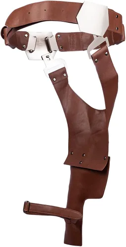 Vista 5 de Han Solo Belt with Buckle Updated Holster PU Prop Cosplay Costume Accessory