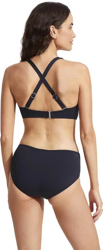 Vista 3 de Seafolly Dd Cup - Traje de baño de bikini con doble envoltura para mujer