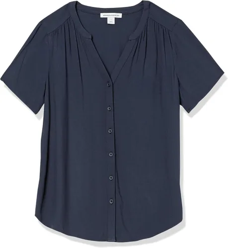 Vista 5 de Tienda Essentials - Blusa tejida de manga corta para mujer