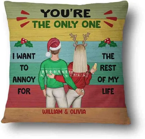 Vista 9 de Almohada personalizada para parejas, The Day I Met You I Have Found The One Whom My Soul Loves, almohada de cumpleaños para cónyuge, esposo, esposa