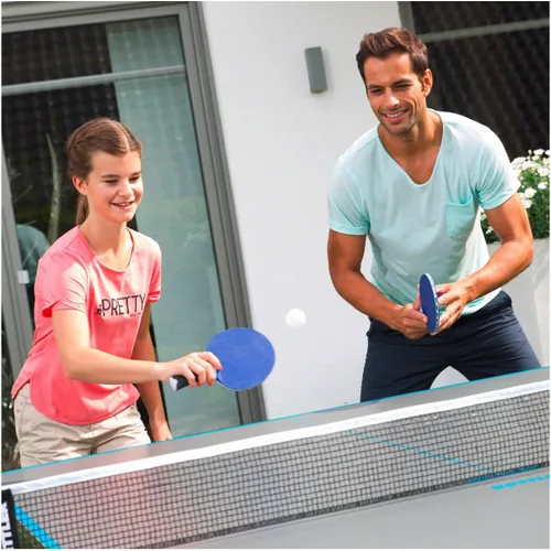 Vista 3 de Kettler HALO 5.0 - Juego de tenis de mesa para interiores y exteriores, juego de 2 jugadores (2 raquetas/paletas y 3 pelotas)