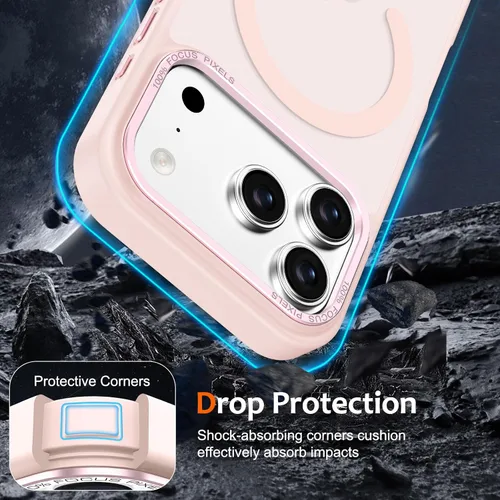 Vista 951 de Anuck - Funda magnética para iPhone 11 compatible con MagSafe, carcasa trasera mate translúcida dura, borde de TPU, delgada, resistente a impactos