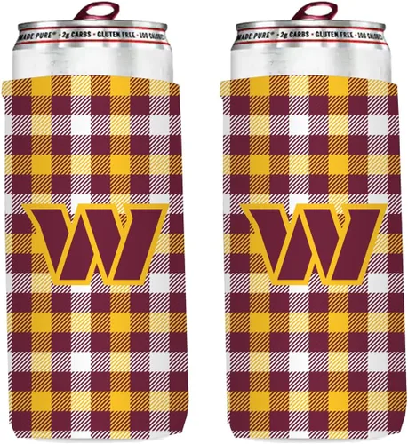 Vista 42 de Paquete de 2 soportes para latas de fútbol de 12 onzas, delgado y delgado, aislador de bebidas Huggie Cooler Coozies (Arizona (cardenales))