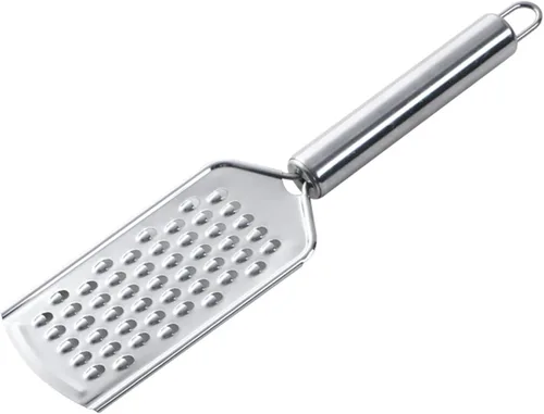 Vista 9 de Rallador de queso vegetal, rallador de limón de metal duradero a prueba de óxido con asa, rallador plano de mano para queso, chocolate, especias