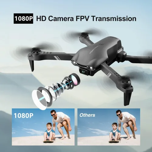 Vista 2 de DRONEEYE 4DV13 Drone with 1080P HD FPV Camera for Kids Adults,Remote Control Helicopter Quadcopter for Beginners boy Toys Gift,Waypoint