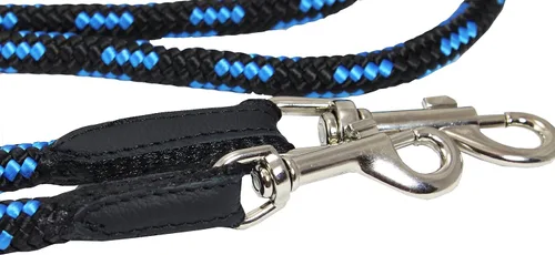 Vista 3 de Ajustable Multifuncional Cuerda Correa del perro 42"-70", Azul/Negro
