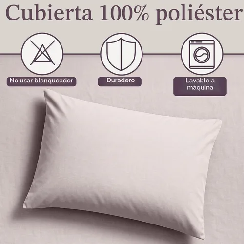 Vista 5 de Juego de sábanas Lavish Home 1200, Microfibra, Bone, gemelo Beige