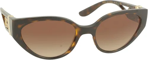 Vista 6 de Dolce Gabbana DG 6146 50213 Havana - Gafas de sol de plástico ojo de gato lente degradado marrón